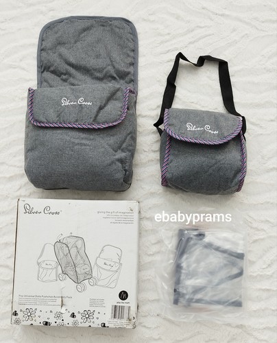 Dolls silver cross pop buggy - silver,